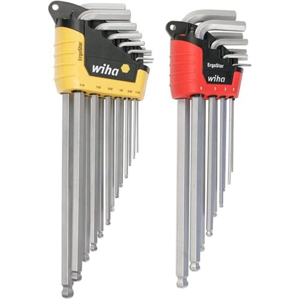 WIHA 66982 ErgoStar Llave hexagonal en L pulgadas y