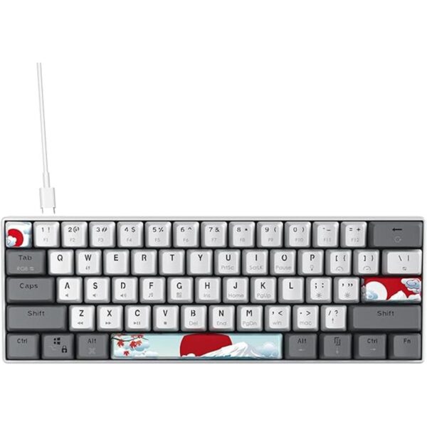 Owpkeenthy Teclado mecánico RGB 60 interruptores rojos_2