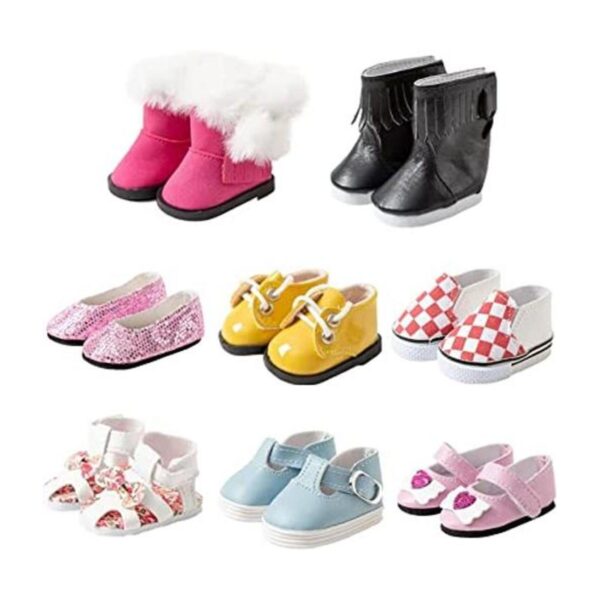 WHYS FXSN 8 pares de zapatos de muñeca para muñecas_1