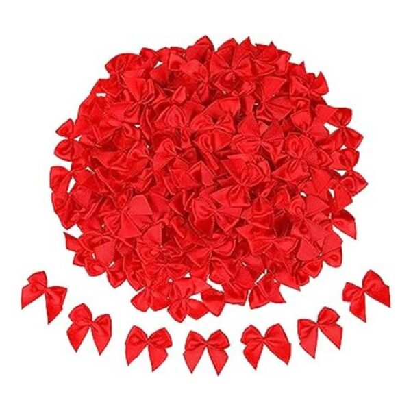 WHQXFDZ 160 lazos de cinta roja y verde para boda_1