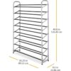 Whitmor Torre de zapatos de 8 niveles 40 pares con_5