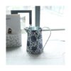 PHILPETY Shabby Chic Jarrón de metal con acabado