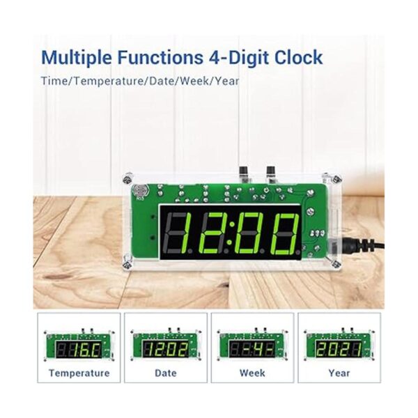 MiOYOOW TJ56428 Kits de reloj digital de 4 dígitos con_4