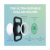 WHALEZON Soporte para collar de perro funda de silicona