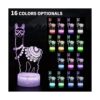 Lámpara de ilusión óptica 3D de llama de alpaca 16