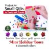 Pequeños lazos de Navidad para envolver regalos 120 lazos_3