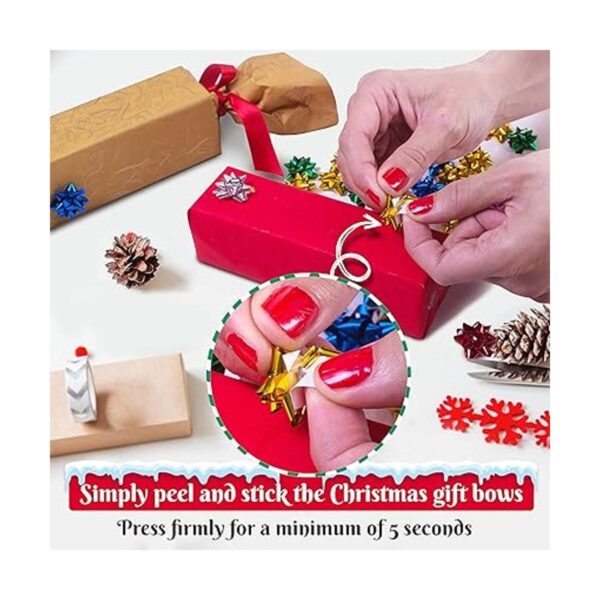 Pequeños lazos de Navidad para envolver regalos 120 lazos_4
