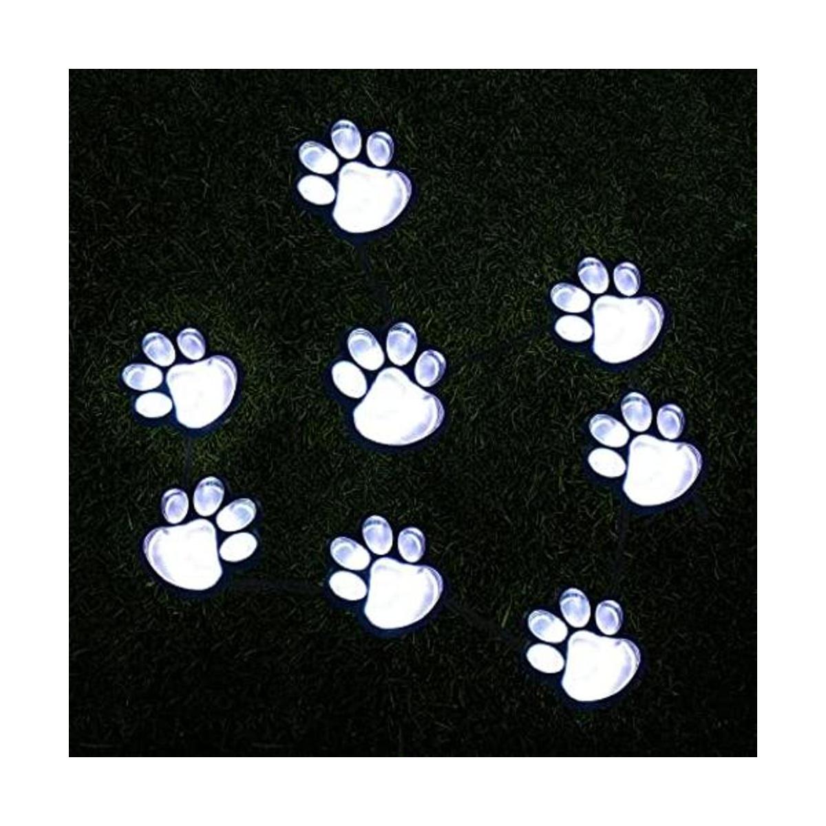 Luces solares con estampado de patas de 16.8 pies tira de