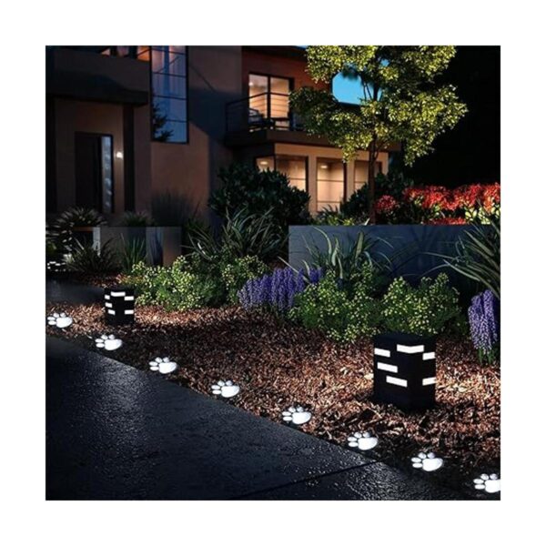 Luces solares con estampado de patas de 16.8 pies tira de_4