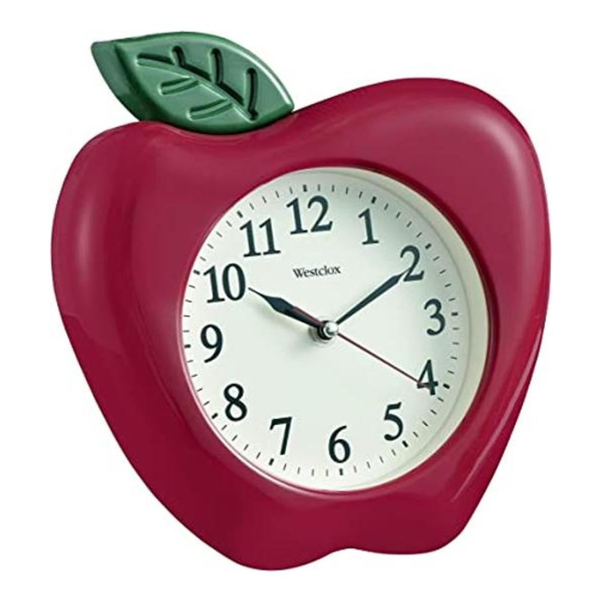 Westclox Reloj de pared tridimensional de Apple de 10