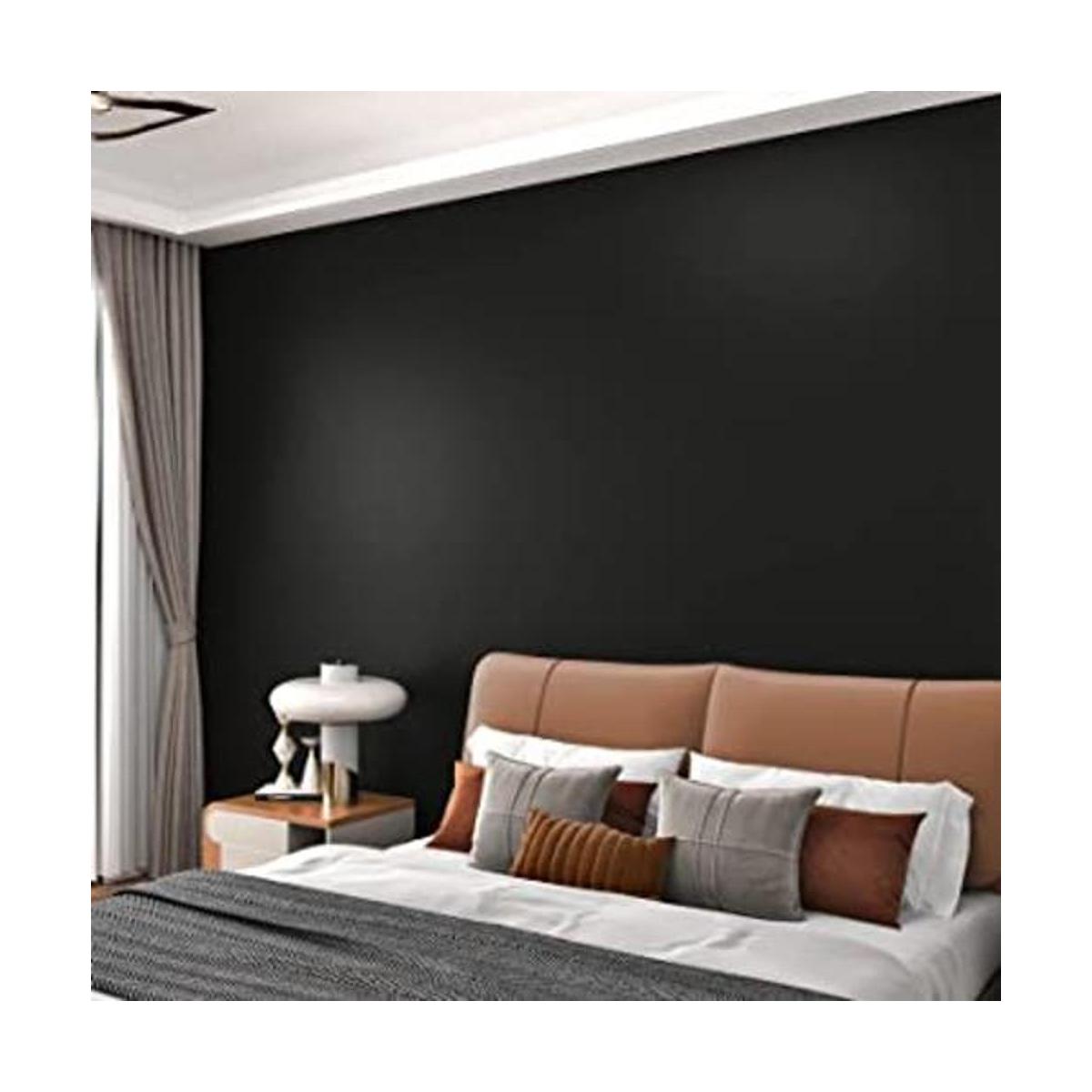 WESTICK Papel tapiz negro para dormitorio papel de