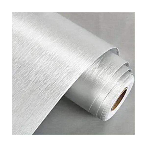 WESTICK Papel tapiz plateado cepillado texturizado para_1