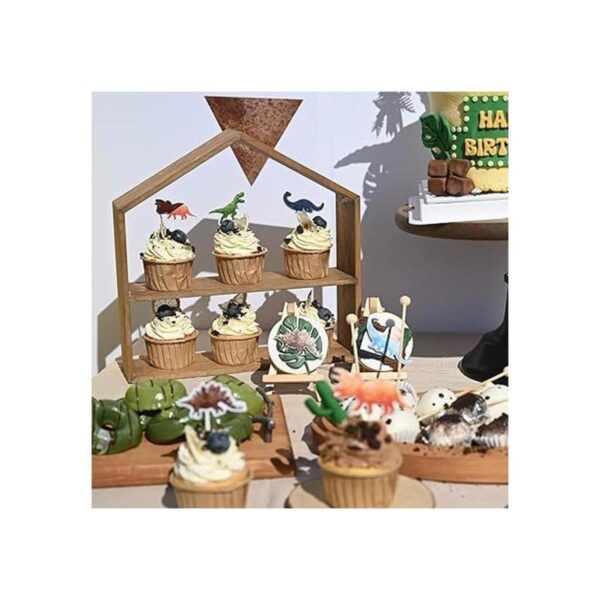 Decoración de cupcakes de fiesta de dinosaurios de_4