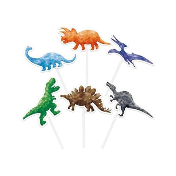 Decoración de cupcakes de fiesta de dinosaurios de_1