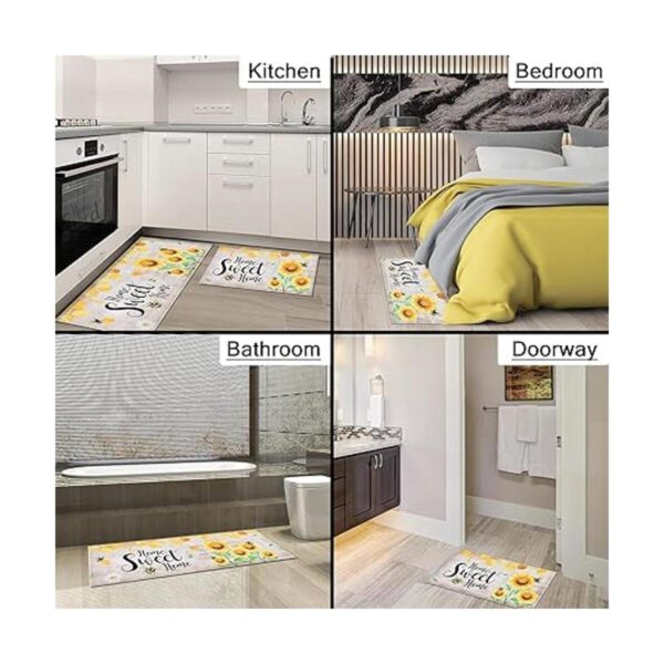 Alfombras de cocina con girasoles juego de 2 alfombrillas
