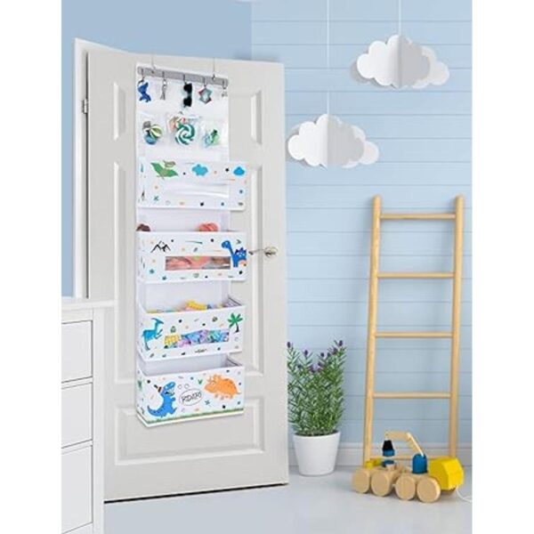 Organizador colgante de puerta de dinosaurio_2