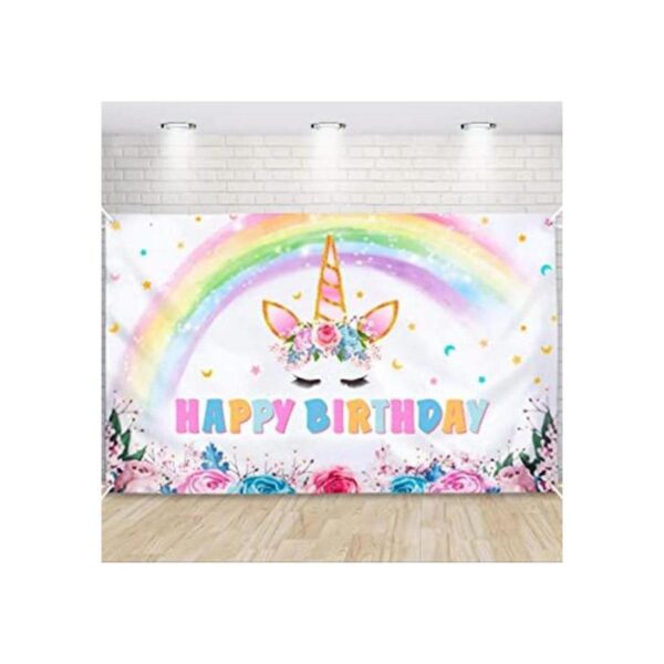 Fondo de unicornio de 73 x 43 pulgadas decoración de_1