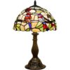 WERFACTORY Tiffany Lámpara de mesa de cristal de colores_1