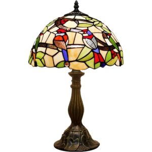 WERFACTORY Tiffany Lámpara de mesa de cristal de colores_1