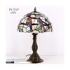 WERFACTORY Tiffany Lámpara de mesa de cristal de colores_5