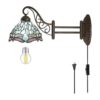 Lámpara de pared Tiffany W8L19 pulgadas bombilla LED_1