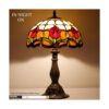 WERFACTORY Tiffany Lámpara de mesa estilo vitral_2