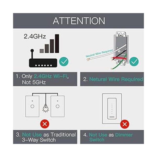 MoesGo Interruptor de luz inteligente con botón de pared_2