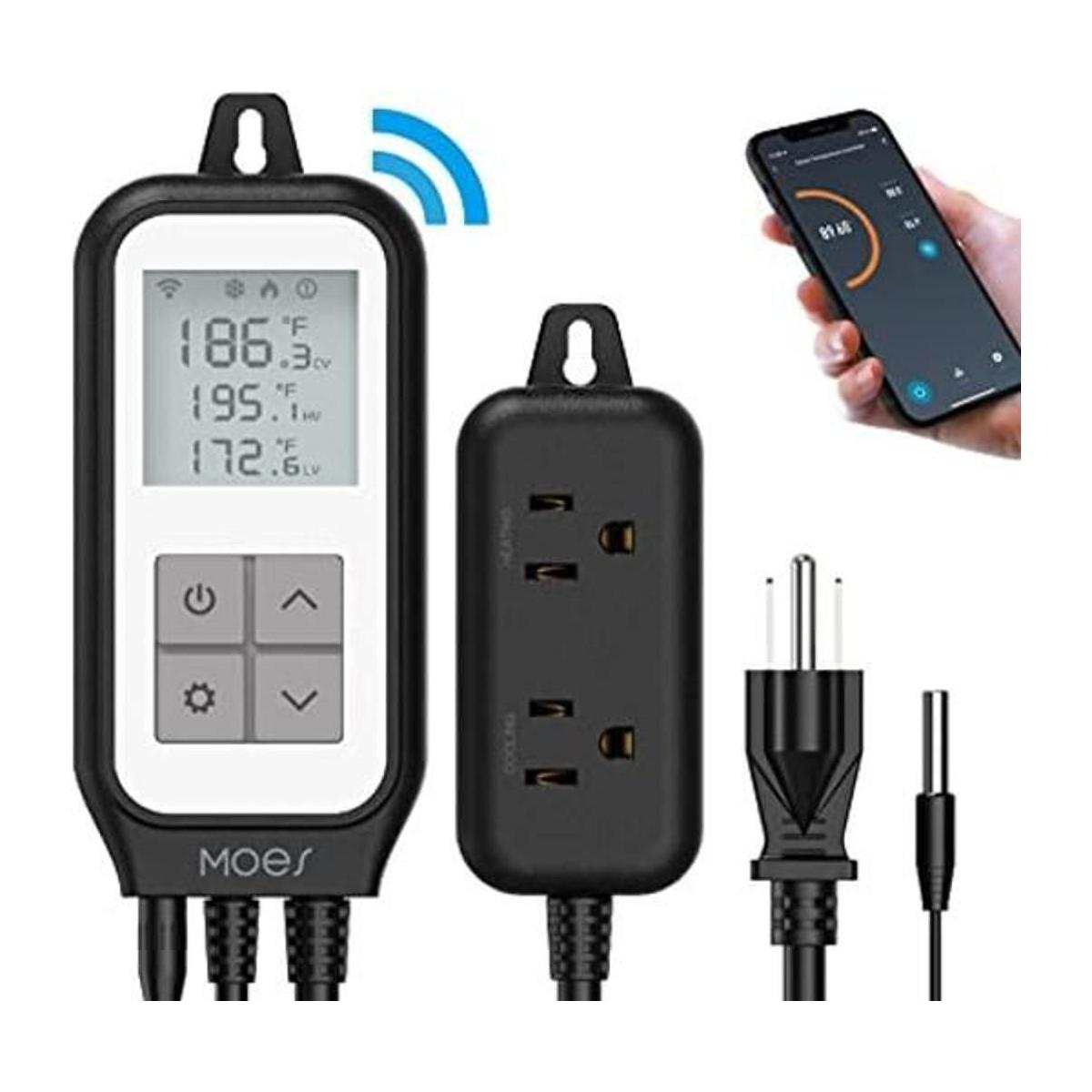 MOES Tuya Enchufe de sensor digital con control de