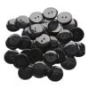 GANSSIA Botones de color negro de 1 pulgada 0.984 in_1