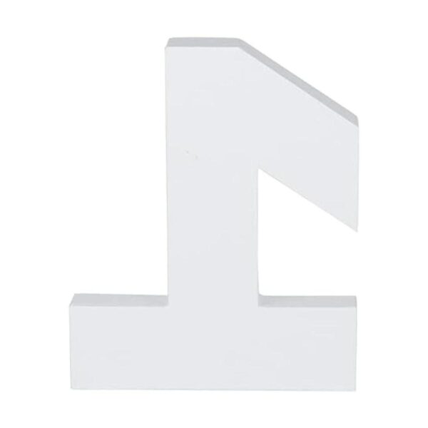 Mache con forma de número de cartón rellenable pequeño de_6