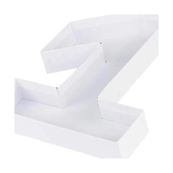 Mache con forma de número de cartón rellenable pequeño de_5