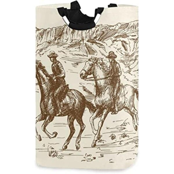 WELLDAY Cesta de lavandería con asa para vaqueros del
