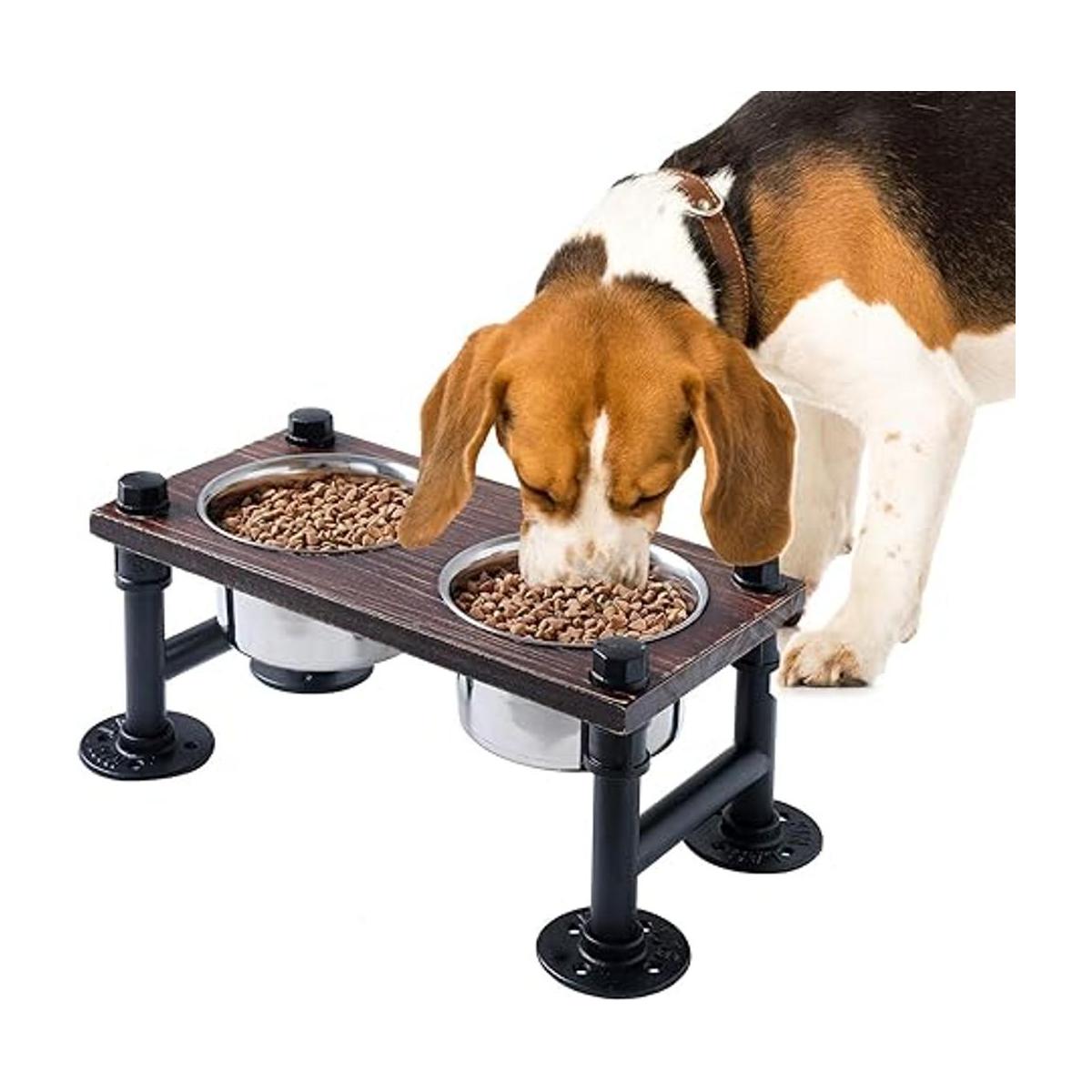 Wellland Cuencos elevados para perros comedero elevado
