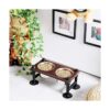 Wellland Cuencos elevados para perros comedero elevado