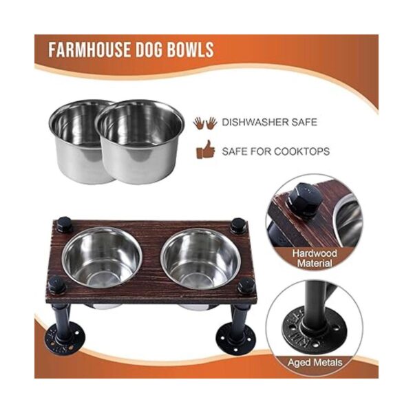 Wellland Cuencos elevados para perros comedero elevado