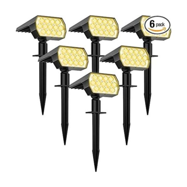 Luces solares para exteriores 6 unidades52 LED3 modos_1