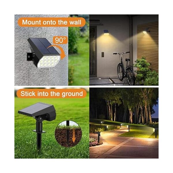 Luces solares para exteriores 6 unidades52 LED3 modos_2