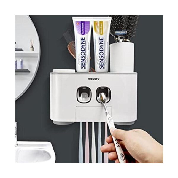 Wekity Soporte multifuncional para cepillo de dientes y_1