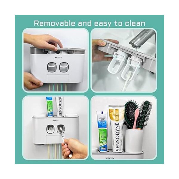 Wekity Soporte multifuncional para cepillo de dientes y_6