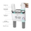 Wekity Soporte multifuncional para cepillo de dientes y_4