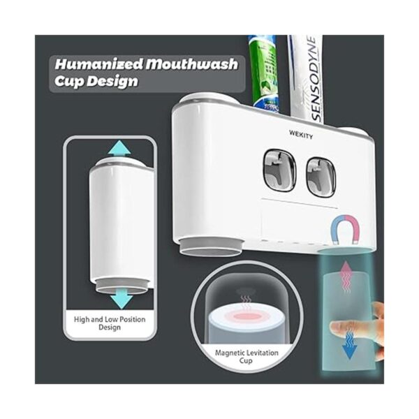 Wekity Soporte multifuncional para cepillo de dientes y_5