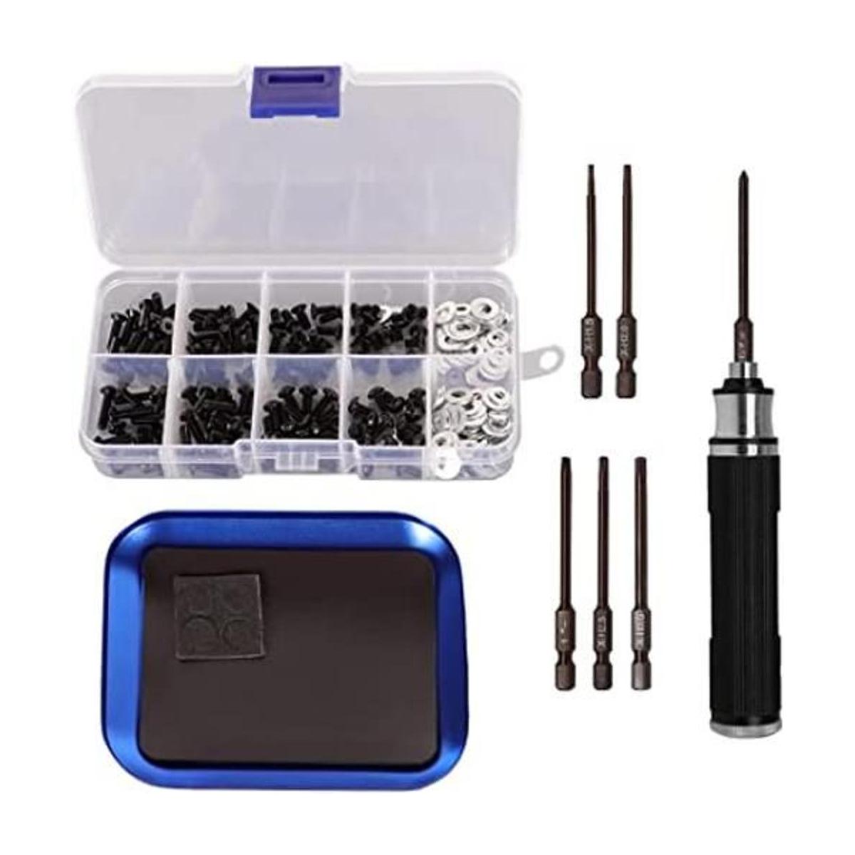 WEISHUJI Kit de 340 tornillos a control remoto kit de