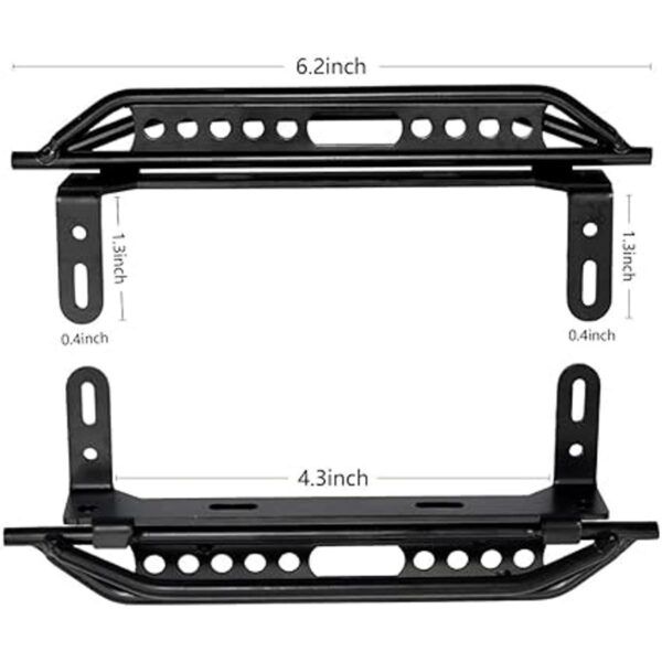 WEISHUJI Pedal lateral de metal placa de pedal para axial_2