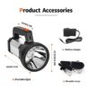 WEILAI Superbright Proyector LED de mano potente linterna_4