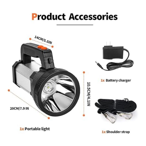 WEILAI Superbright Proyector LED de mano potente linterna_4