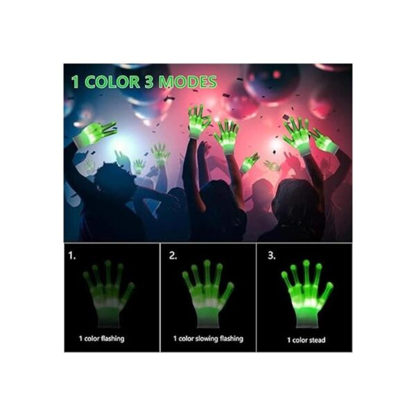 WEICHUANGXIN Guantes de mano de esqueleto iluminados para_3