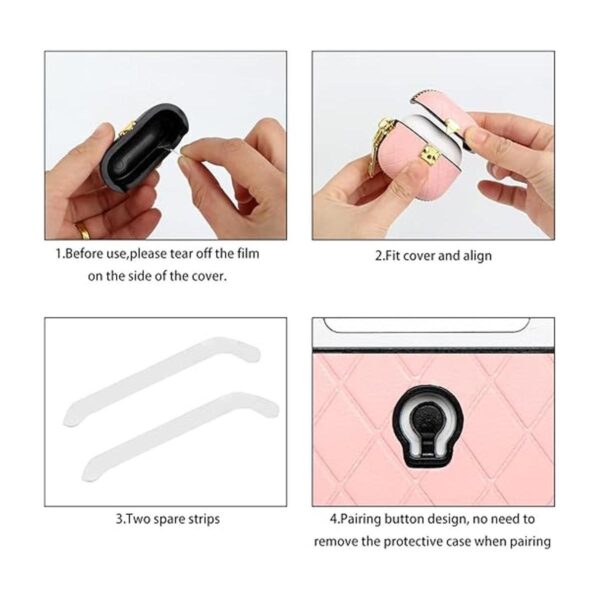 WEISHIJIE Funda para AirPods 3 funda de piel para_4