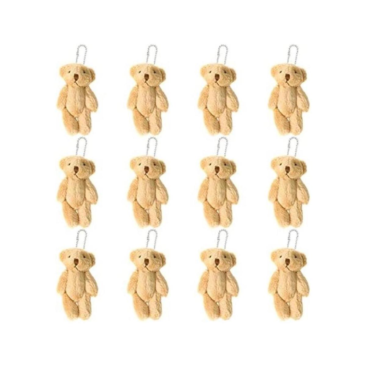12 mini osos de peluche de peluche de 0.8 pulgadas