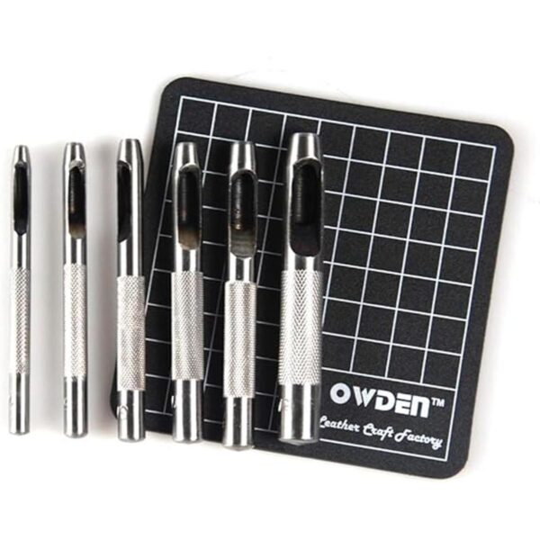 OWDEN Juego de 6 perforadores huecos 18 516 pulgadas