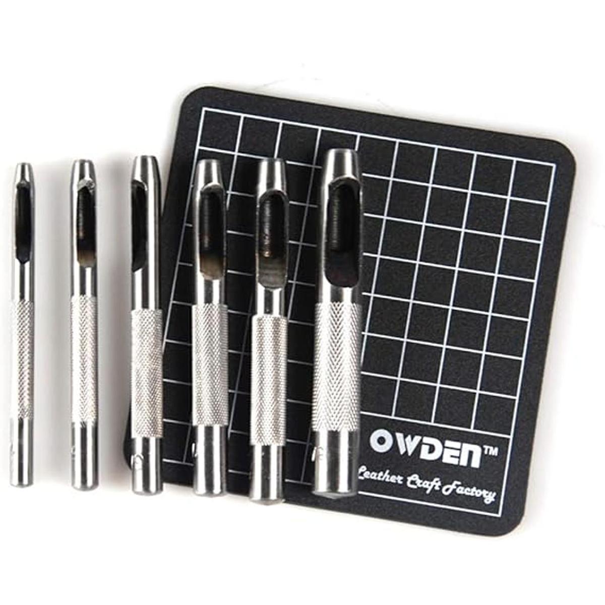 OWDEN Juego de 6 perforadores huecos 18 516 pulgadas